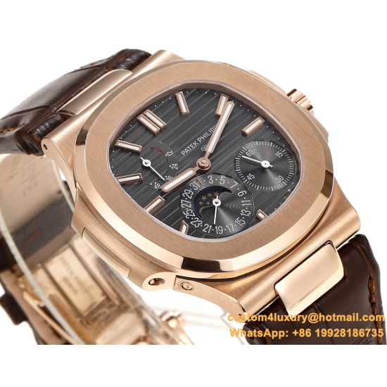 Patek Philippe - Nautilus 40mm 5712 RG/LE Black/Stk GRF A240