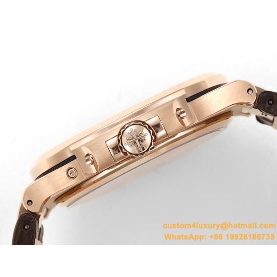 Patek Philippe - Nautilus 40mm 5712 RG/LE Black/Stk GRF A240