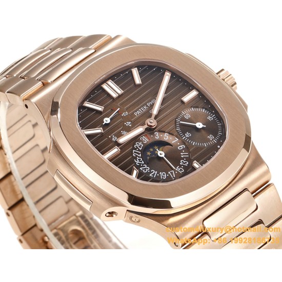 Patek Philippe - Nautilus 40mm 5712 RG/RG Brown/Stk GRF A240
