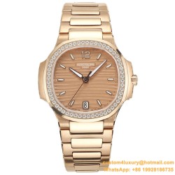 Patek Philippe - Nautilus 7118 35mm Dia RG/RG Rose Gold Dial MSF A324