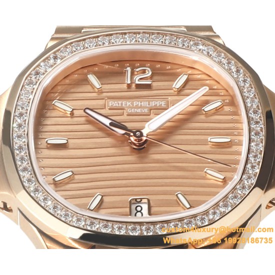 Patek Philippe - Nautilus 7118 35mm Dia RG/RG Rose Gold Dial MSF A324