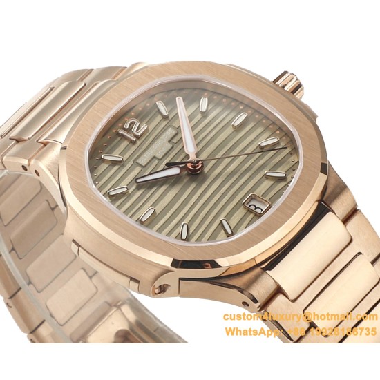 Patek Philippe - Nautilus 7118 35mm RG/RG Green Dial MSF A324
