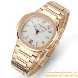 Patek Philippe - Nautilus 7118 35mm RG/RG White Dial MSF A324