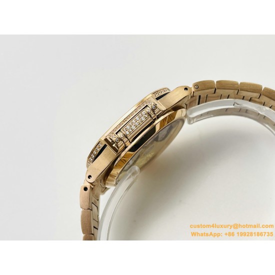 Patek Philippe - Nautilus 7118 35mm Full Diamonds YG/YG Diamonds Dial GRF A324
