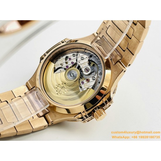 Patek Philippe - Nautilus 7118 35mm Full Diamonds YG/YG Diamonds Dial GRF A324