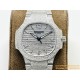 Patek Philippe - Nautilus 7118 35mm Full Diamonds Platinum SS/SS Diamonds Dial GRF A324