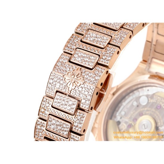 Patek Philippe - Nautilus 7118 35mm Full Diamonds RG/RG Diamonds Dial GRF A324