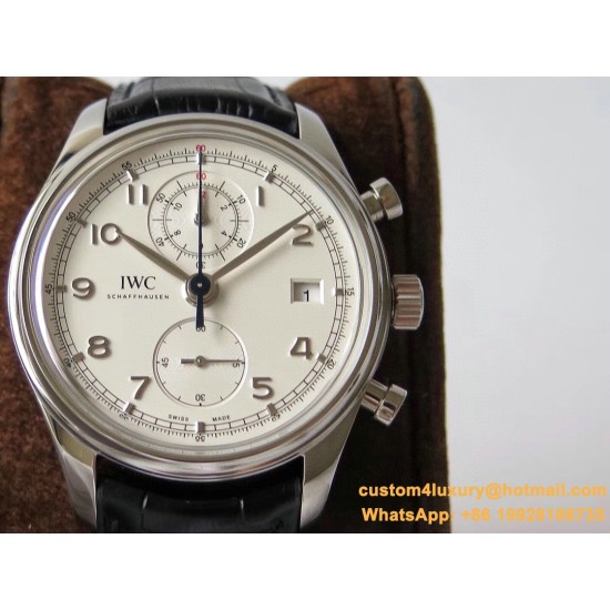 IWC - Da Vinci Chrono Laureus Ed IW393402 SS/LE White Dial YLF Asia 89361