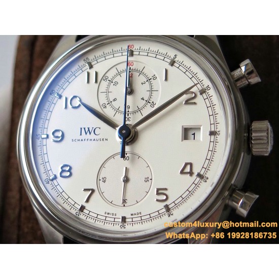 IWC - Da Vinci Chrono Laureus Ed IW393402 SS/LE White Dial YLF Asia 89361