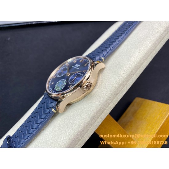 IWC-Portugieser 7 Days 42mm RG/LE Blue Dial YLF  A52010