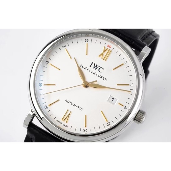 IWC - Portofino Automatic 40mm SS/LE Wht/Blk Stk ZF A9019