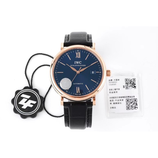 IWC - Portofino Automatic 40mm RG/LE Blue Dial STK ZF A9019