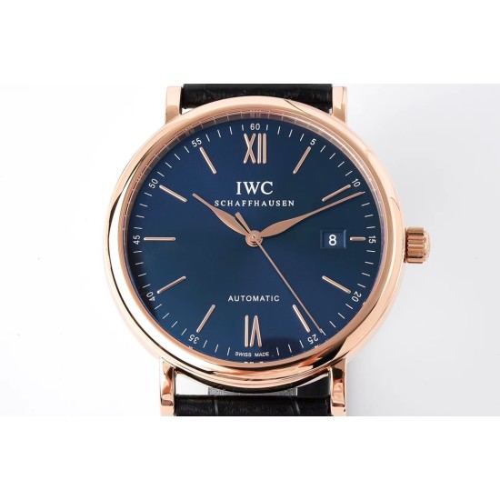IWC - Portofino Automatic 40mm RG/LE Blue Dial STK ZF A9019