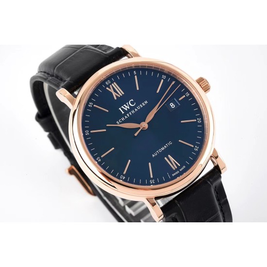 IWC - Portofino Automatic 40mm RG/LE Blue Dial STK ZF A9019