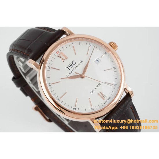 IWC - Portofino Automatic 40mm RG/LE White Dial STK ZF A9019