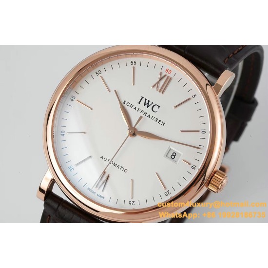 IWC - Portofino Automatic 40mm RG/LE White Dial STK ZF A9019