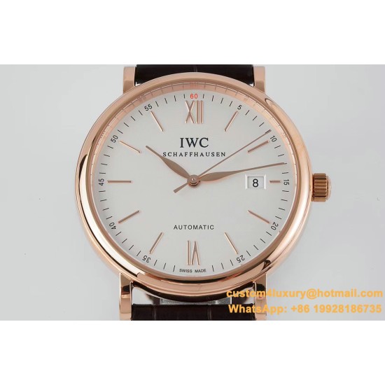 IWC - Portofino Automatic 40mm RG/LE White Dial STK ZF A9019