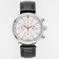 IWC - Portofino Chrono IW391031 42mm SS/LE White/RG TWF A7750