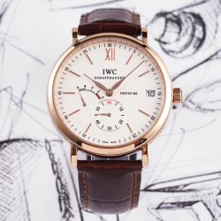 IWC - Portofino 8 Days 40mm RG/LE White Dial AIF Automatic