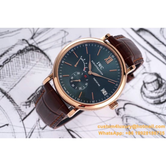 IWC - Portofino 8 Days 40mm RG/LE Green Dial AIF Automatic