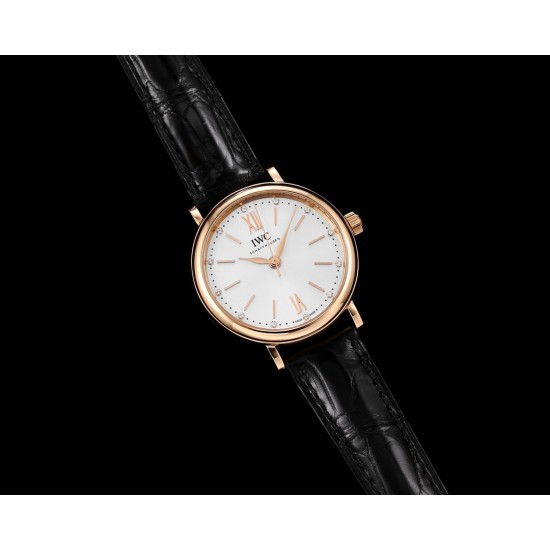 IWC - Portofino Automatic Ladies 34mm RG/LE White NRF A2892