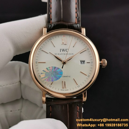 IWC-Portofino 40mm RG/LE White Dial MKS MY9015
