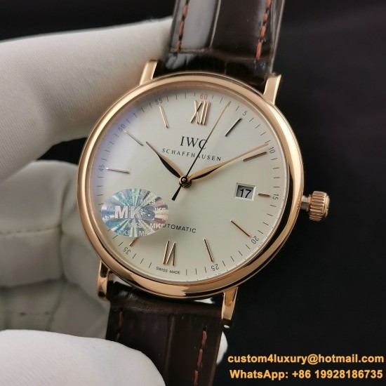 IWC-Portofino 40mm RG/LE White Dial MKS MY9015