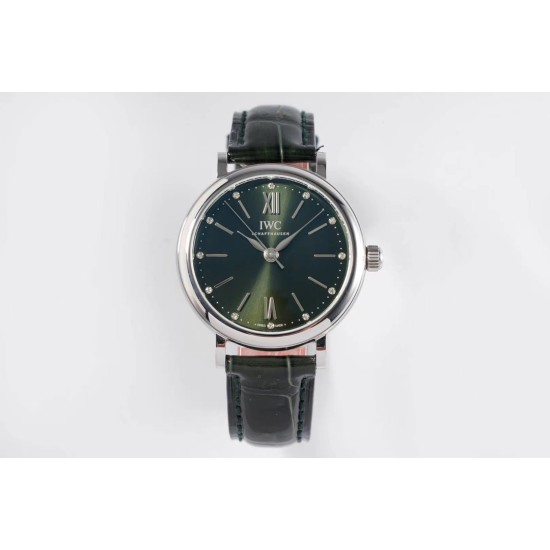 IWC - Portofino Automatic Ladies 34mm SS/LE Green Dial TBF MY9015