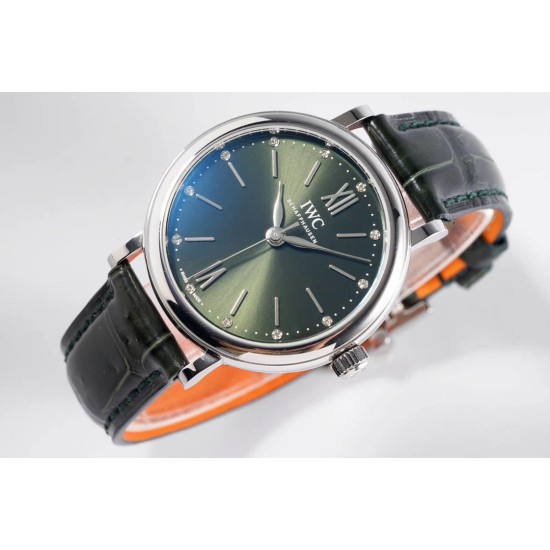 IWC - Portofino Automatic Ladies 34mm SS/LE Green Dial TBF MY9015