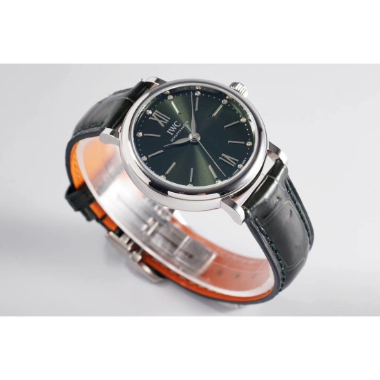 IWC - Portofino Automatic Ladies 34mm SS/LE Green Dial TBF MY9015