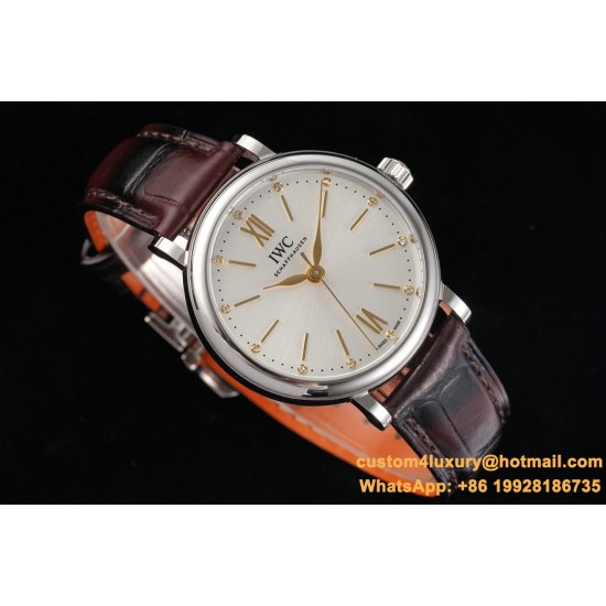 IWC - Portofino Automatic Ladies 34mm SS/LE White Dial TBF MY9015
