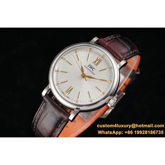 IWC - Portofino Automatic Ladies 34mm SS/LE White Dial TBF MY9015