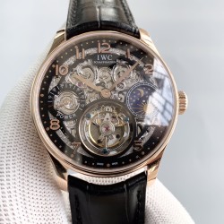 IWC - Portugieser Tourbillon Skeletonized Series IW504501 42mm RG/LE Black RG/Num YLF Tourbillon