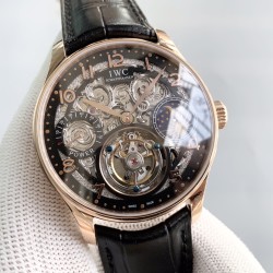 IWC - Portugieser Tourbillon Skeletonized Series IW504501 42mm RG/LE Black RG/Num YLF Tourbillon