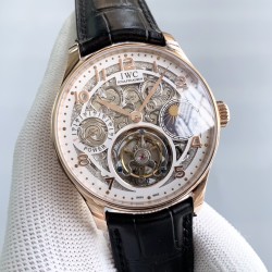 IWC - Portugieser Tourbillon Skeletonized Series IW504501 42mm RG/LE White RG/Num YLF Tourbillon