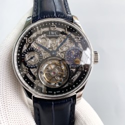 IWC - Portugieser Tourbillon Skeletonized Series IW504501 42mm SS/LE Black RG/Num YLF Tourbillon