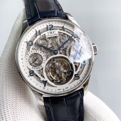 IWC - Portugieser Tourbillon Skeletonized Series IW504501 42mm SS/LE White RG/Num YLF Tourbillon