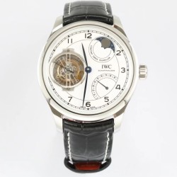 IWC - Portugieser 44MM SS/LE White/Num BBR Tourbillon