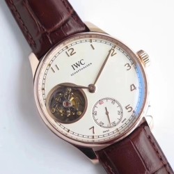 IWC - Portugieser Mystere Tourbillon 44mm RG/LE White Dial ZF Tourbillon