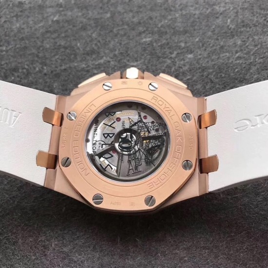 Audemars Piguet - AP ROO 2017 Summer Edition 44mm RG/RU White Dial JF V2 A3126 Mod