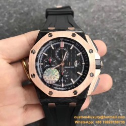 Audemars Piguet - Royal Oak Offshore 44mm Forged Carbon/RG Black Dial JF 1:1 Best Ed
