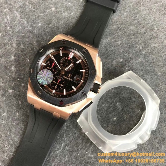 Audemars Piguet - Royal Oak Offshore Novelty 44mm CER/RG/RU Black Dial JF V2 A3126