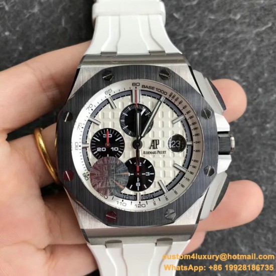 Audemars Piguet - Royal Oak Offshore Novelty 44mm CER/SS/RU White Dial JF V2 A3126