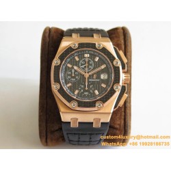 Audemars Piguet - Juan Pablo Montoya Limited Ed 44mm RG/LE Black Dial JF A7750