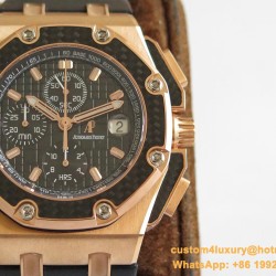 Audemars Piguet - Juan Pablo Montoya Limited Ed 44mm RG/LE Black Dial JF A7750