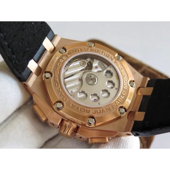 Audemars Piguet - Juan Pablo Montoya Limited Ed 44mm RG/LE Black Dial JF A7750