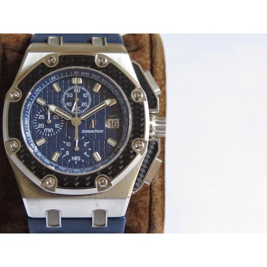 Audemars Piguet - Juan Pablo Montoya Limited Ed 44mm SS/LE Blue Dial JF A7750