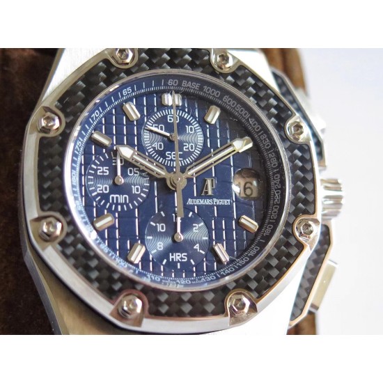 Audemars Piguet - Juan Pablo Montoya Limited Ed 44mm SS/LE Blue Dial JF A7750