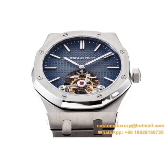 Royal Oak Tourbillon 41mm SS/SS Blue/Stk R8F V2 Flying Tourbillon