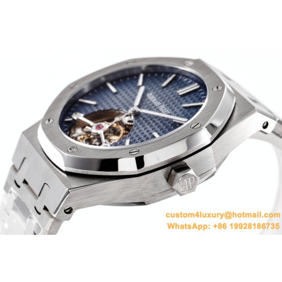 Royal Oak Tourbillon 41mm SS/SS Blue/Stk R8F V2 Flying Tourbillon